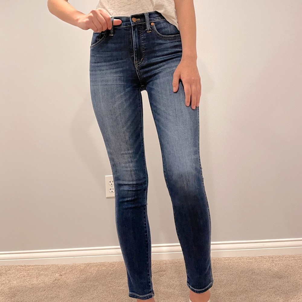 Madewell 10” high rise skinny jeans